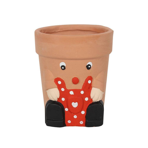 Red Pot Man Terracotta Plant Pot - Home Decor Emporium