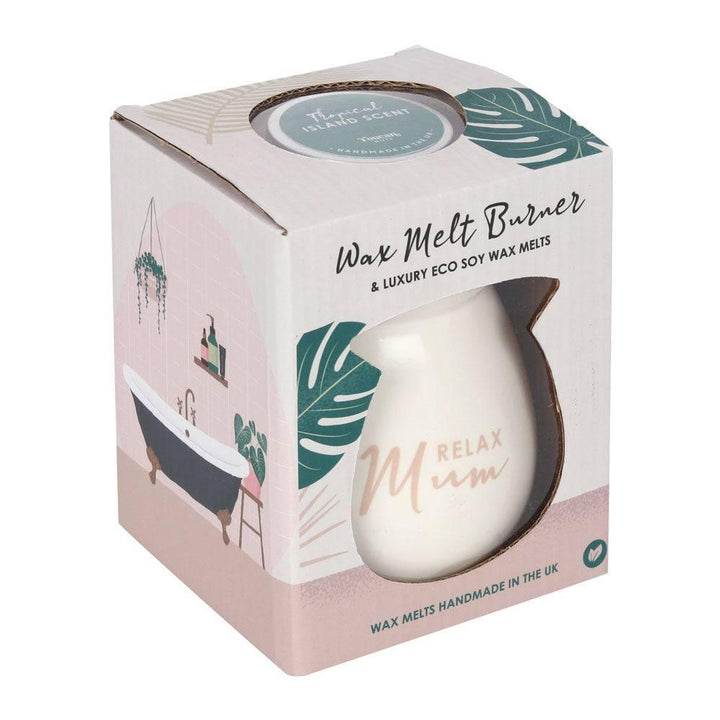 Relax Mum Wax Melt Burner Gift Set - Home Decor Emporium