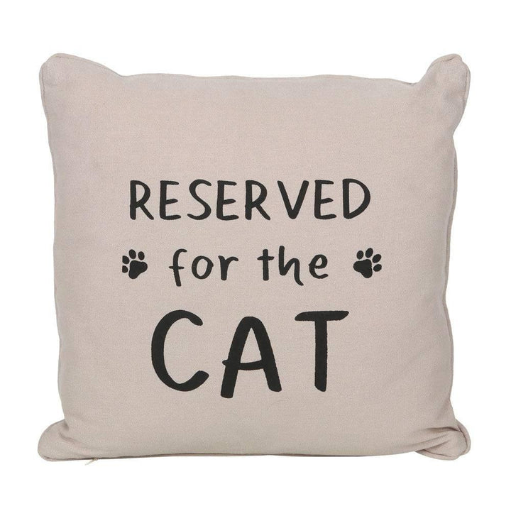 Reserved for the Cat Reversible Cushion - Home Decor Emporium