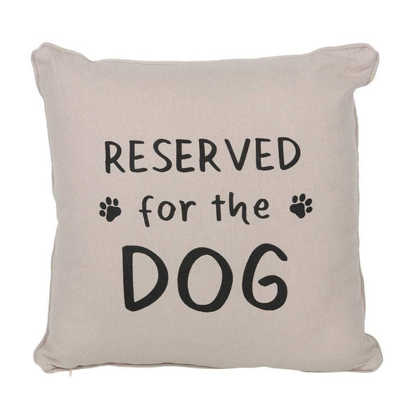 Reserved for the Dog Reversible Cushion - Home Decor Emporium