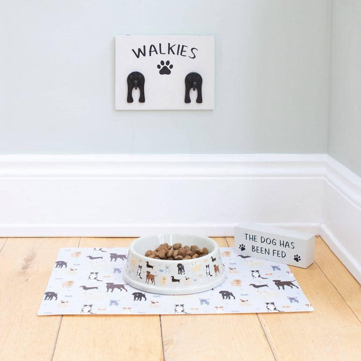 Reversible Dog Has Been Fed Block Sign - Home Decor Emporium