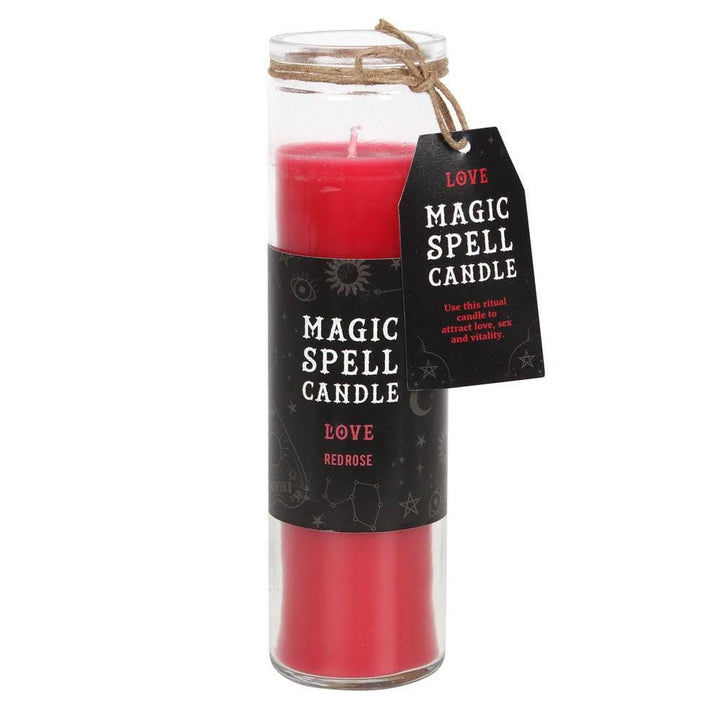 Rose 'Love' Spell Tube Candle - Home Decor Emporium