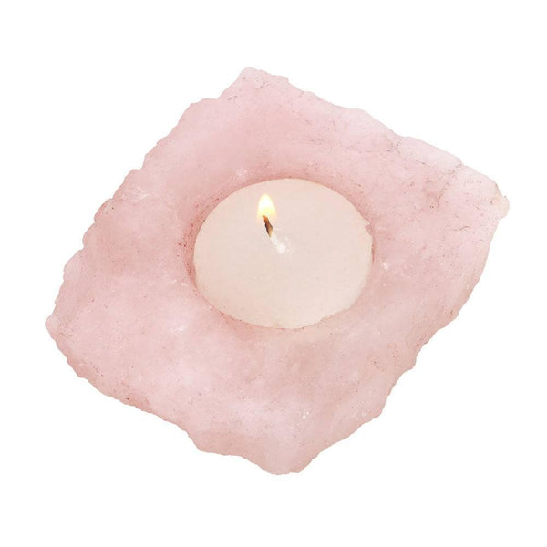 Rose Quartz Tealight Candle Holder - Home Decor Emporium