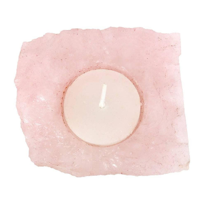 Rose Quartz Tealight Candle Holder - Home Decor Emporium