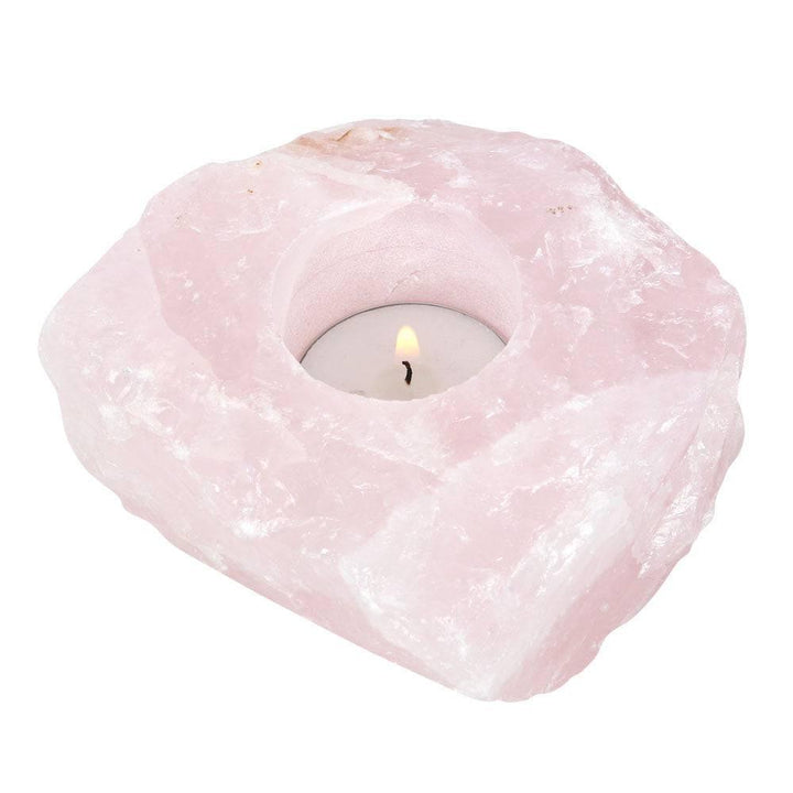 Rose Quartz Tealight Holder - Home Decor Emporium