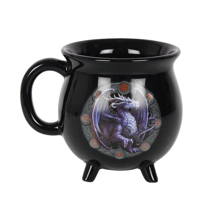 Samhain Colour Changing Cauldron Mug by Anne Stokes - Home Decor Emporium