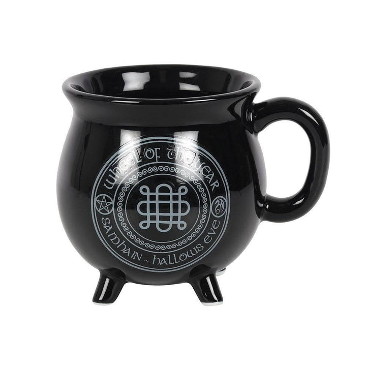 Samhain Colour Changing Cauldron Mug by Anne Stokes - Home Decor Emporium