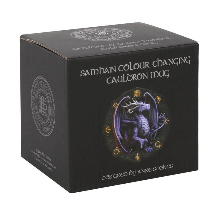 Samhain Colour Changing Cauldron Mug by Anne Stokes - Home Decor Emporium