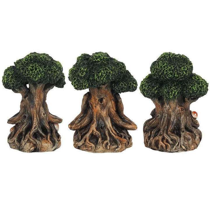 See, Hear, Speak No Evil Green Man Ornaments - Home Decor Emporium