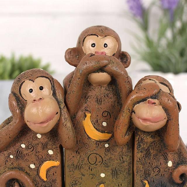 See, Speak, Hear No Evil Monkeys - Home Decor Emporium