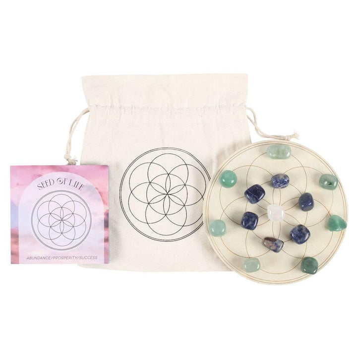 Seed of Life Crystal Grid Set - Home Decor Emporium