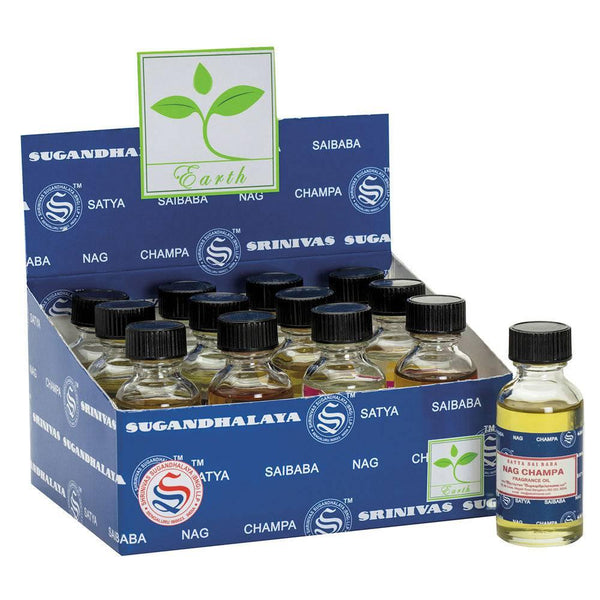 Set of 12 Nag Champa Fragrance Oils by Satya - Home Decor Emporium