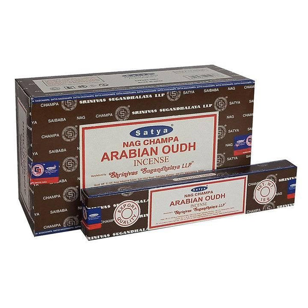 Set of 12 Packets of Arabian Oudh Incense Stick by Satya - Home Decor Emporium