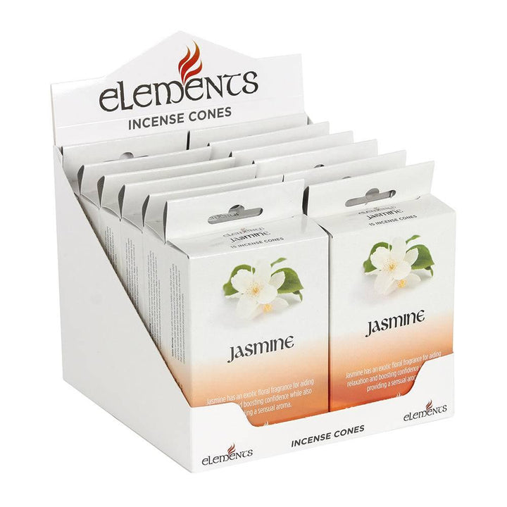 Set of 12 Packets of Elements Jasmine Incense Cones - Home Decor Emporium