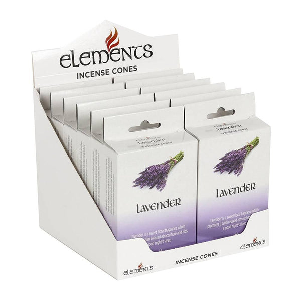 Set of 12 Packets of Elements Lavender Incense Cones - Home Decor Emporium