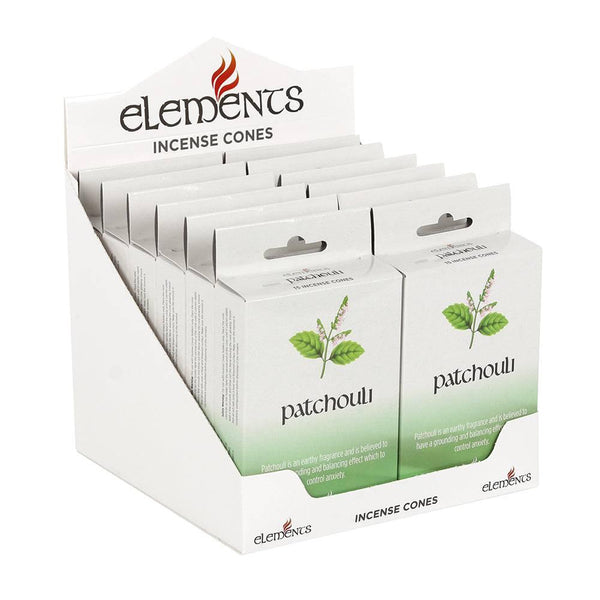 Set of 12 Packets of Elements Patchouli Incense Cones - Home Decor Emporium