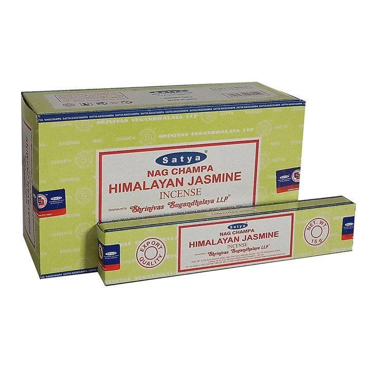 Set of 12 Packets of Himalayan Jasmine Incense Sticks by Satya - Home Decor Emporium