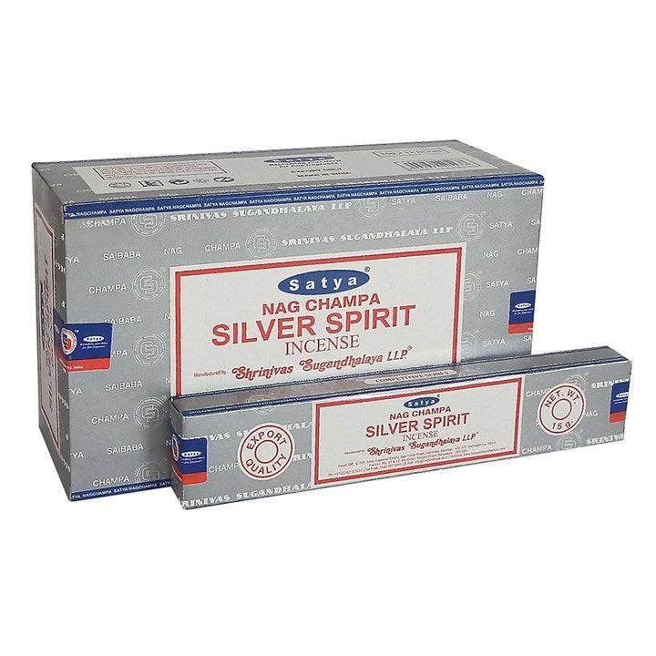 Set of 12 Packets of Silver Spirit Incense Sticks by Satya - Home Decor Emporium