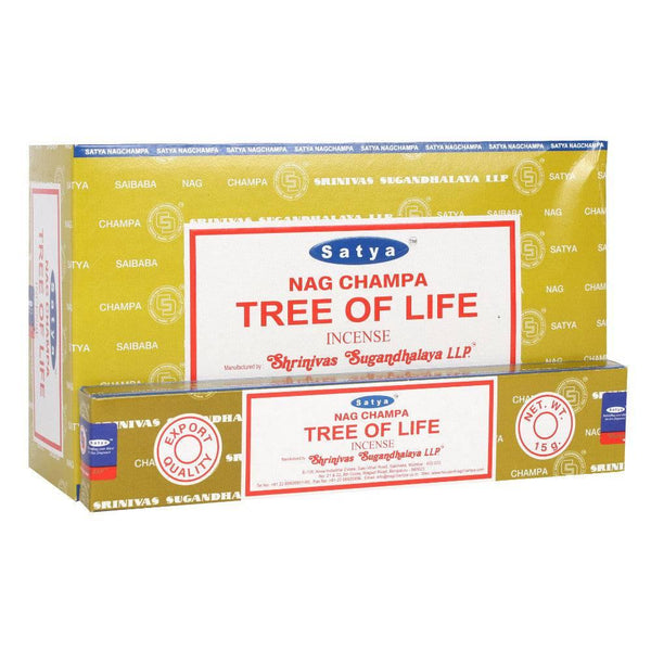 Set of 12 Packets of Tree of Life Incense Sticks by Satya - Home Decor Emporium