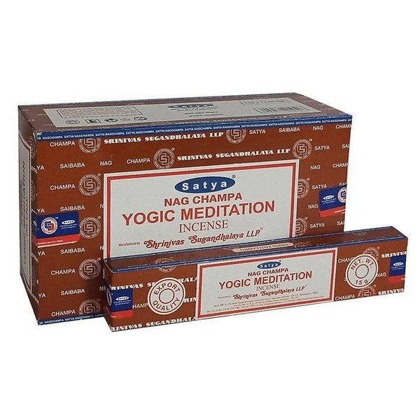 Set of 12 Packets of Yogic Meditation Incense Sticks by Satya - Home Decor Emporium