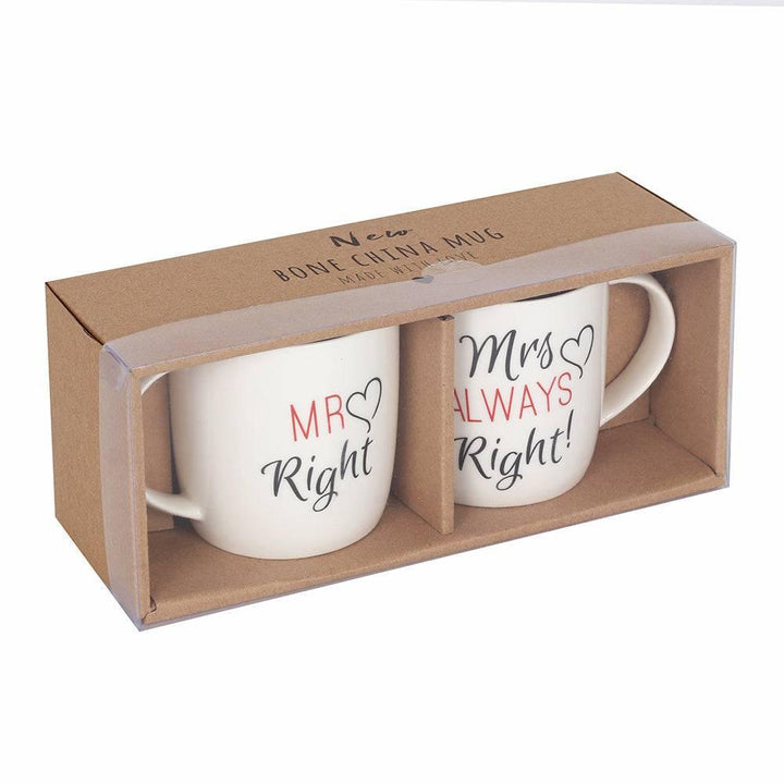 Set of 2 Mr & Mrs Mugs - Home Decor Emporium