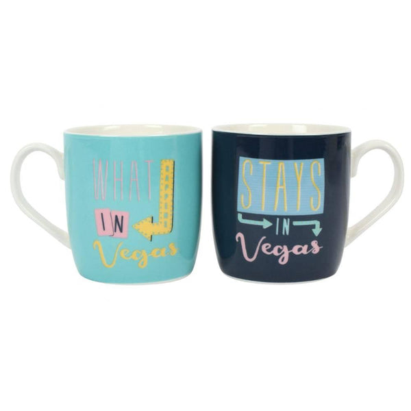 Set of 2 What Happens in Vegas Mugs - Home Decor Emporium