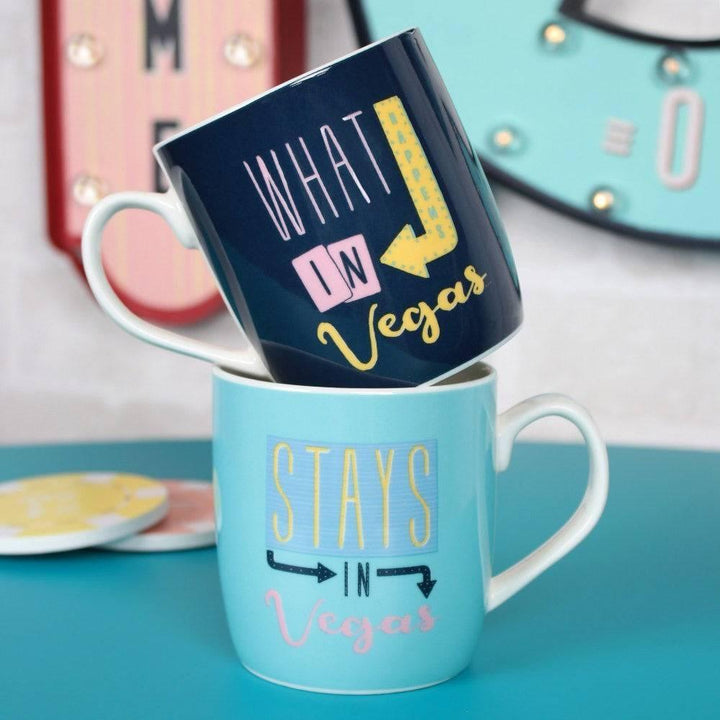 Set of 2 What Happens in Vegas Mugs - Home Decor Emporium