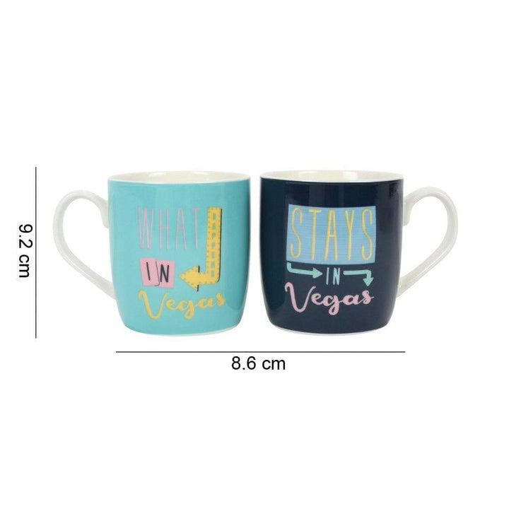 Set of 2 What Happens in Vegas Mugs - Home Decor Emporium