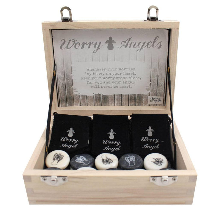 Set of 24 Angel Stones in Box - Home Decor Emporium