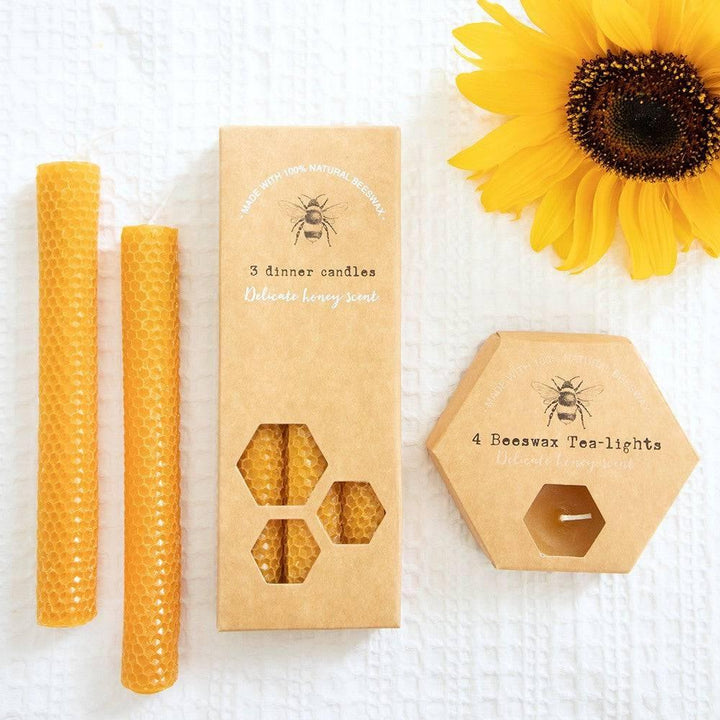 Set of 4 Beeswax Tealights - Home Decor Emporium