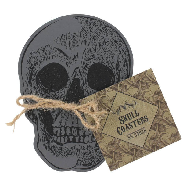 Set Of 4 Skull Coasters - Home Decor Emporium