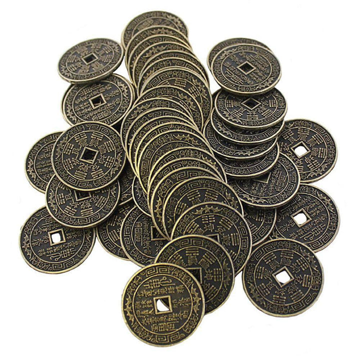 Set of 50 3.5cm Chinese Coins - Home Decor Emporium