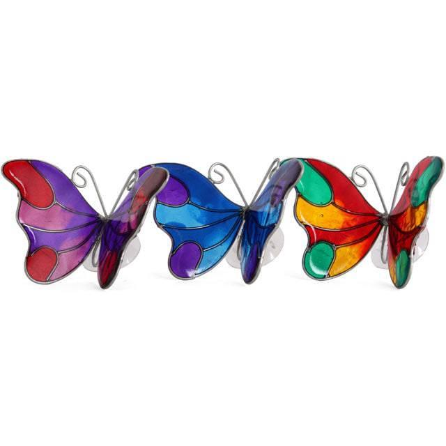 Set of 6 Butterfly Suncatchers With Suction Cups - Home Decor Emporium