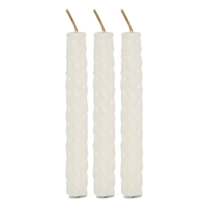 Set of 6 Cream Beeswax Spell Candles - Home Decor Emporium