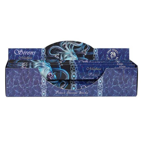 Set of 6 Packets Medusa Poison Incense Sticks by Anne Stokes - Home Decor Emporium