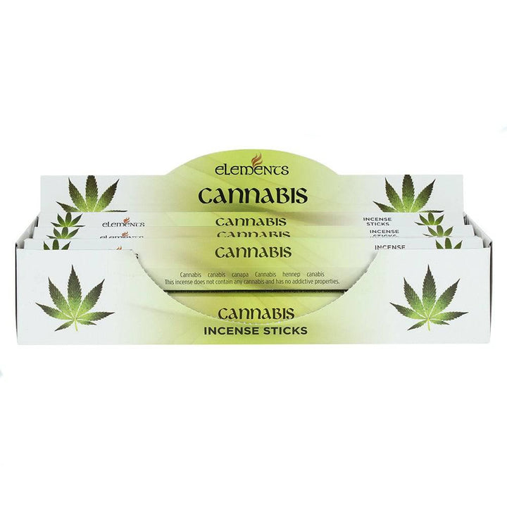 Set of 6 Packets of Elements Cannabis Incense Sticks - Home Decor Emporium