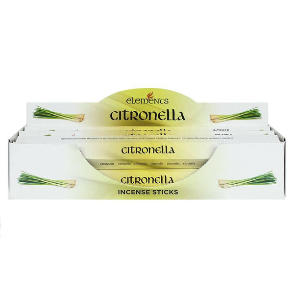 Set of 6 Packets of Elements Citronella Incense Sticks - Home Decor Emporium