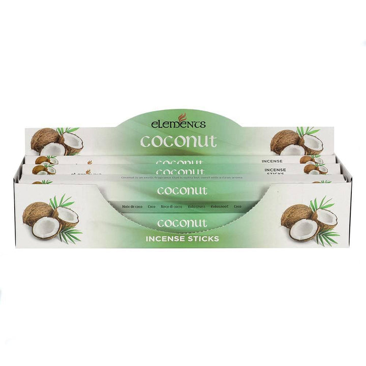 Set of 6 Packets of Elements Coconut Incense Sticks - Home Decor Emporium