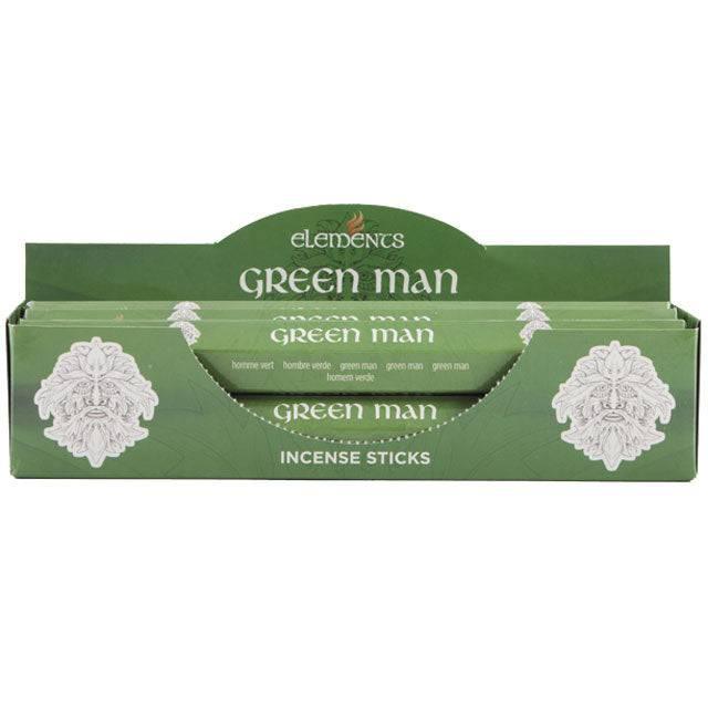 Set of 6 Packets of Elements Green Man Incense Sticks - Home Decor Emporium