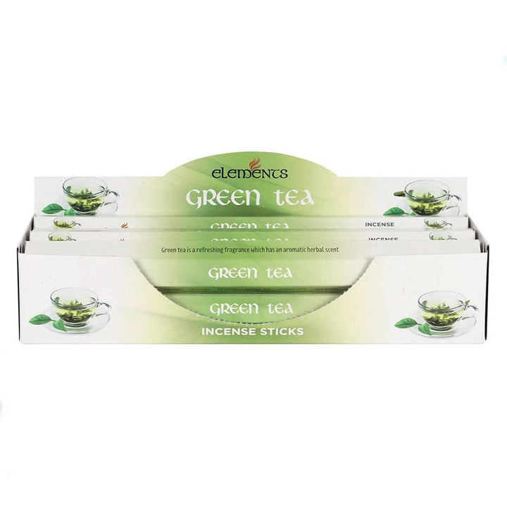 Set of 6 Packets of Elements Green Tea Incense Sticks - Home Decor Emporium