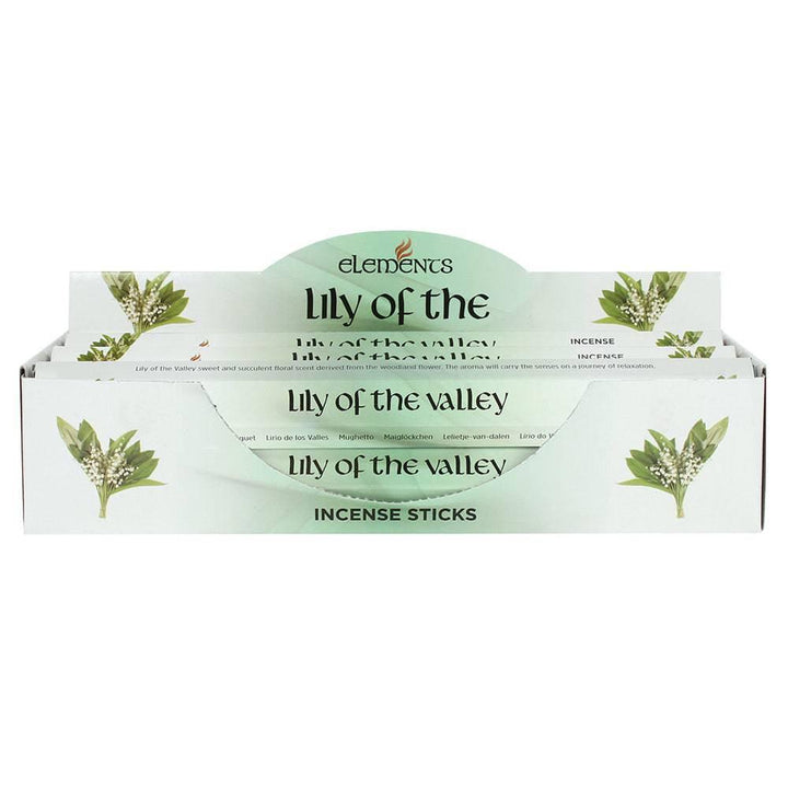 Set of 6 Packets of Elements Lily of the Valley Incense Sticks - Home Decor Emporium