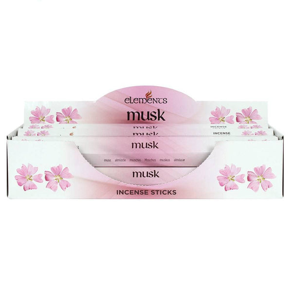 Set of 6 Packets of Elements Musk Incense Sticks - Home Decor Emporium