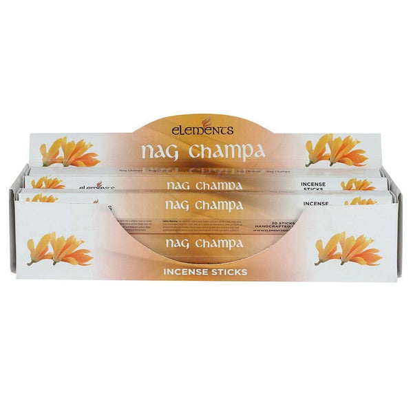 Set of 6 Packets of Elements Nag Champa Incense Sticks - Home Decor Emporium