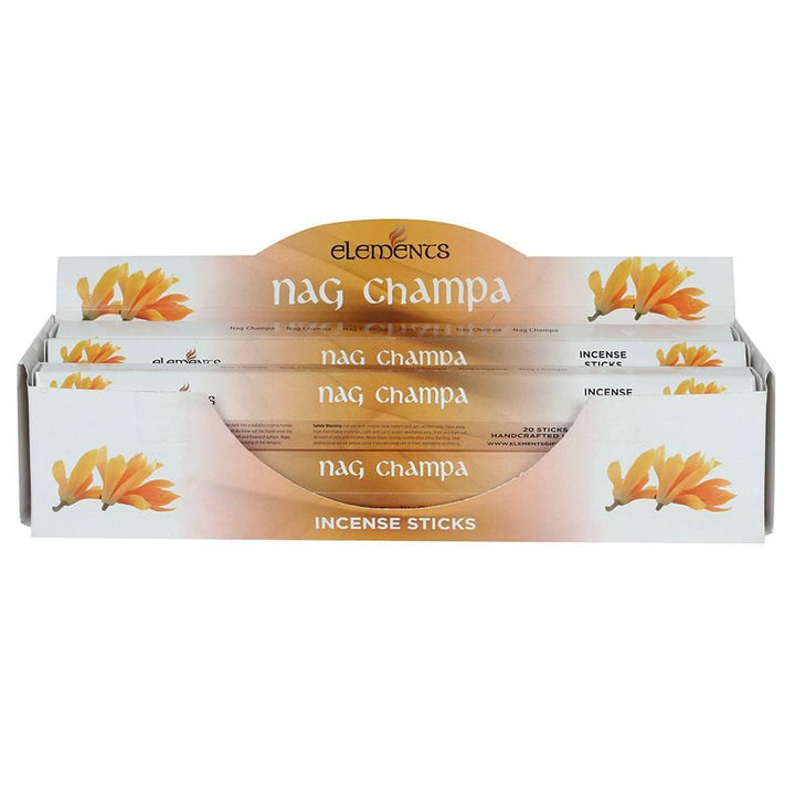 Set of 6 Packets of Elements Nag Champa Incense Sticks - Home Decor Emporium