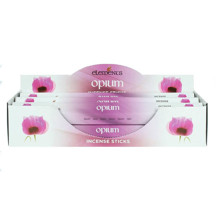 Set of 6 Packets of Elements Opium Incense Sticks - Home Decor Emporium