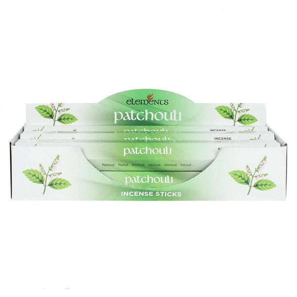 Set of 6 Packets of Elements Patchouli Incense Sticks - Home Decor Emporium