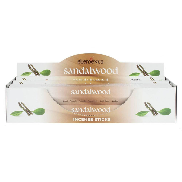 Set of 6 Packets of Elements Sandalwood Incense Sticks - Home Decor Emporium