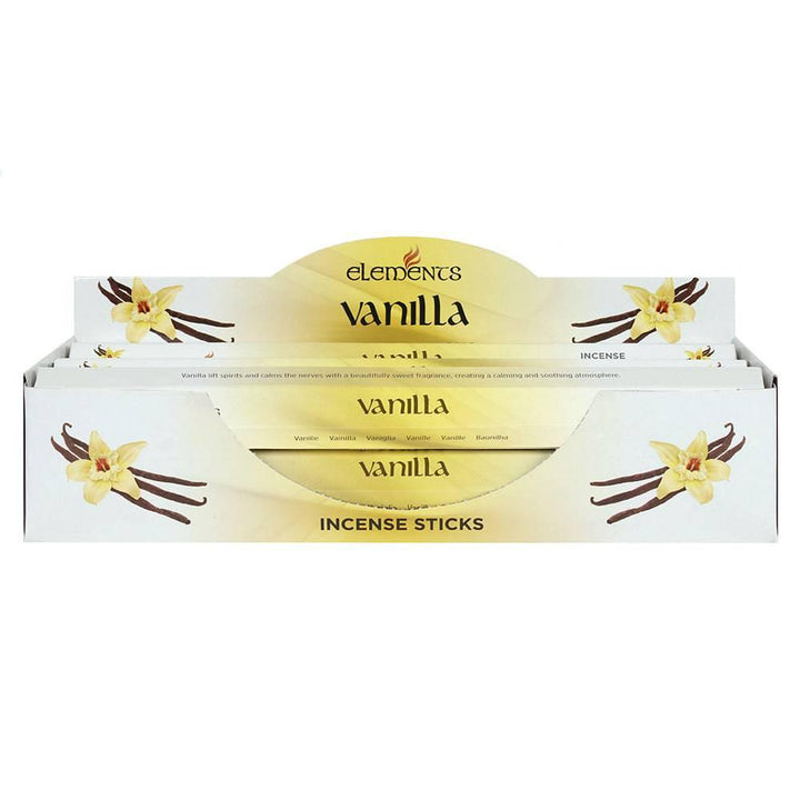 Set of 6 Packets of Elements Vanilla Incense Sticks - Home Decor Emporium