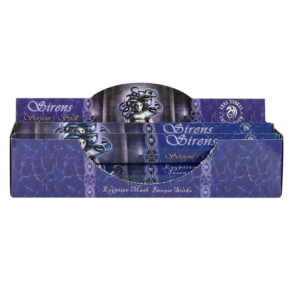 Set of 6 Packets of Serpent's Spell Egyptian Musk Incense Sticks by Anne Stokes - Home Decor Emporium