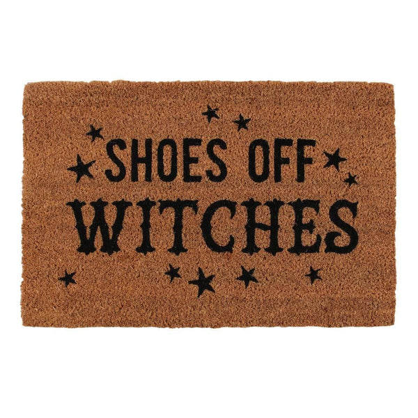 Shoes Off Witches Natural Doormat - Home Decor Emporium